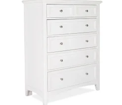 Atlantic 5-Drawer Chest - White