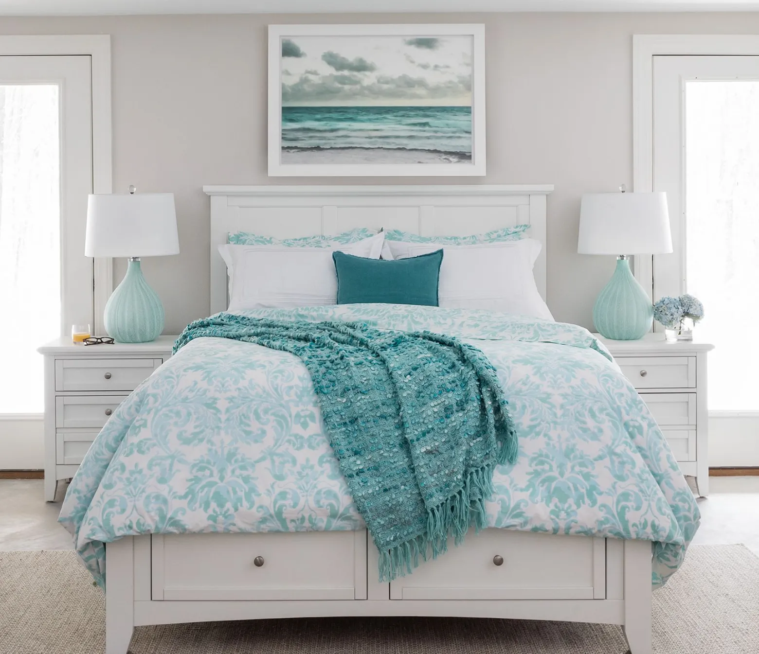 Atlantic Nightstand - White