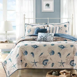 Bayside 6-Piece Reversible Coverlet Set - Full/Queen