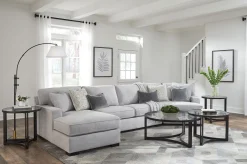 Bedford 3-Piece Sectional - LHF Chaise, Armless Loveseat, RHF Cuddler