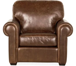 Boudreau Leather Chair - Bistro Chocolate