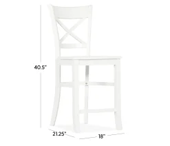 Brentwood Counter Stool - Lumina White