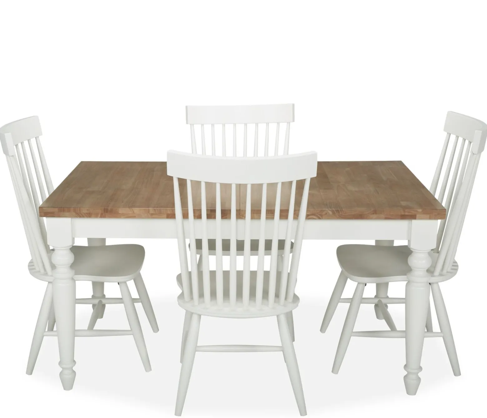 Cape Cod 5-Piece Dining Set w/ Lumina White Chairs