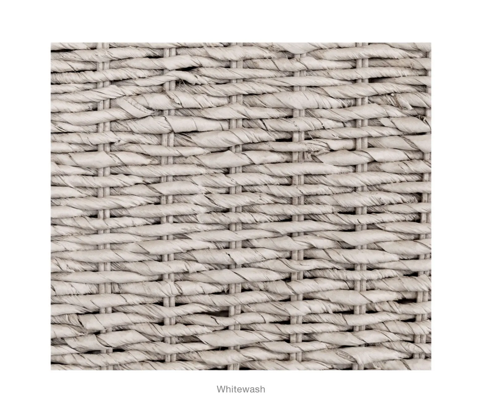 Catalina King Woven Platform Bed - White Wash