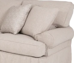 Cindy 2 Piece Slipcover Sectional - RSE 3 Seat Corner, LSE 3 Seat End