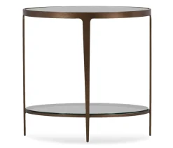 Clooney Oval Side Table - Harvest
