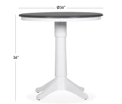 Cove II - 5-Piece Counter Dining Set w/ Ladder Back Stools