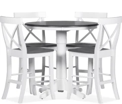 Cove II - 5-Piece Counter Dining Set w/ X-Back Stools