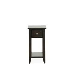 Edmund Chairside Table - Rich Chocolate