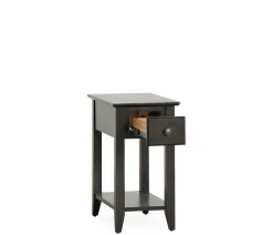 Edmund Chairside Table - Rich Chocolate