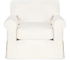 Fairbanks Slipcover Chair - White