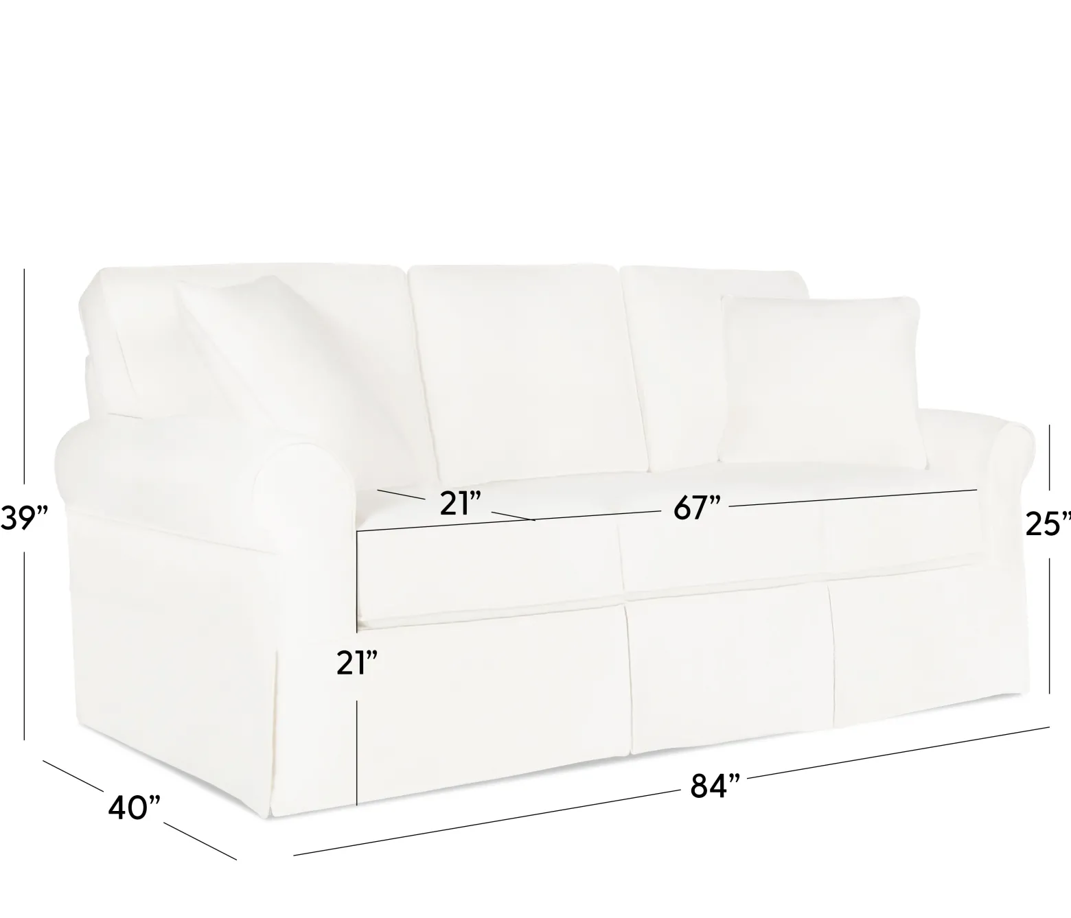 Fairbanks Slipcover Queen Sleeper