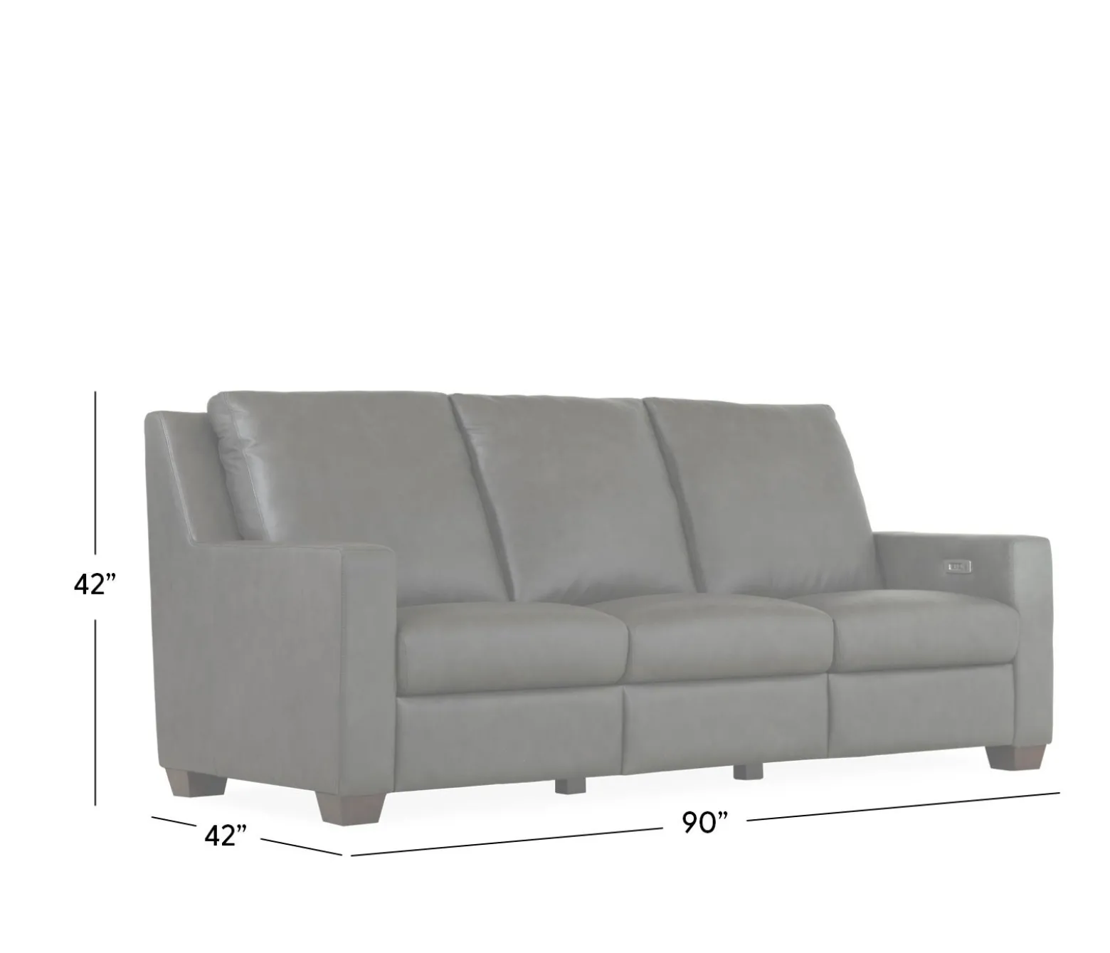 Gemini Leather Power Sofa