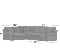 Hampton 2-Piece Sectional - LAF Corner Sofa with RAF 3 Seat Sofa