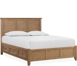 Henderson Queen Storage Bed - Pecan