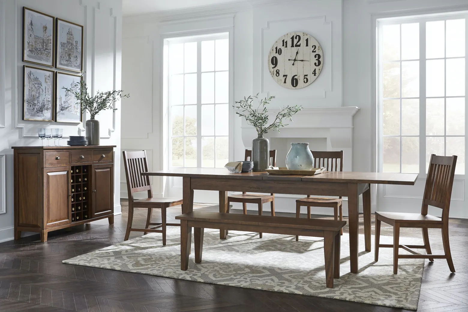 Montgomery Dining Bench - Chestnut