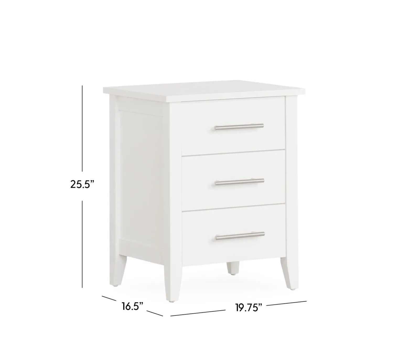 Nantucket 3-Drawer Nightstand