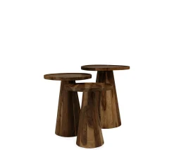 Natalia Accent Table - Set of Three Chestnut