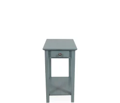 Outer Banks End Table w/ Starfish Knob - Ocean Blue