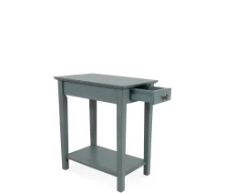 Outer Banks End Table w/ Starfish Knob - Ocean Blue