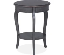 Outer Banks Round End Table - Heather Gray