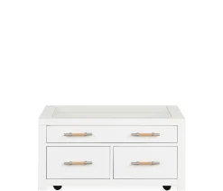 Palisades Square Coffee Table - White