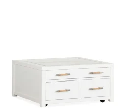 Palisades Square Coffee Table - White