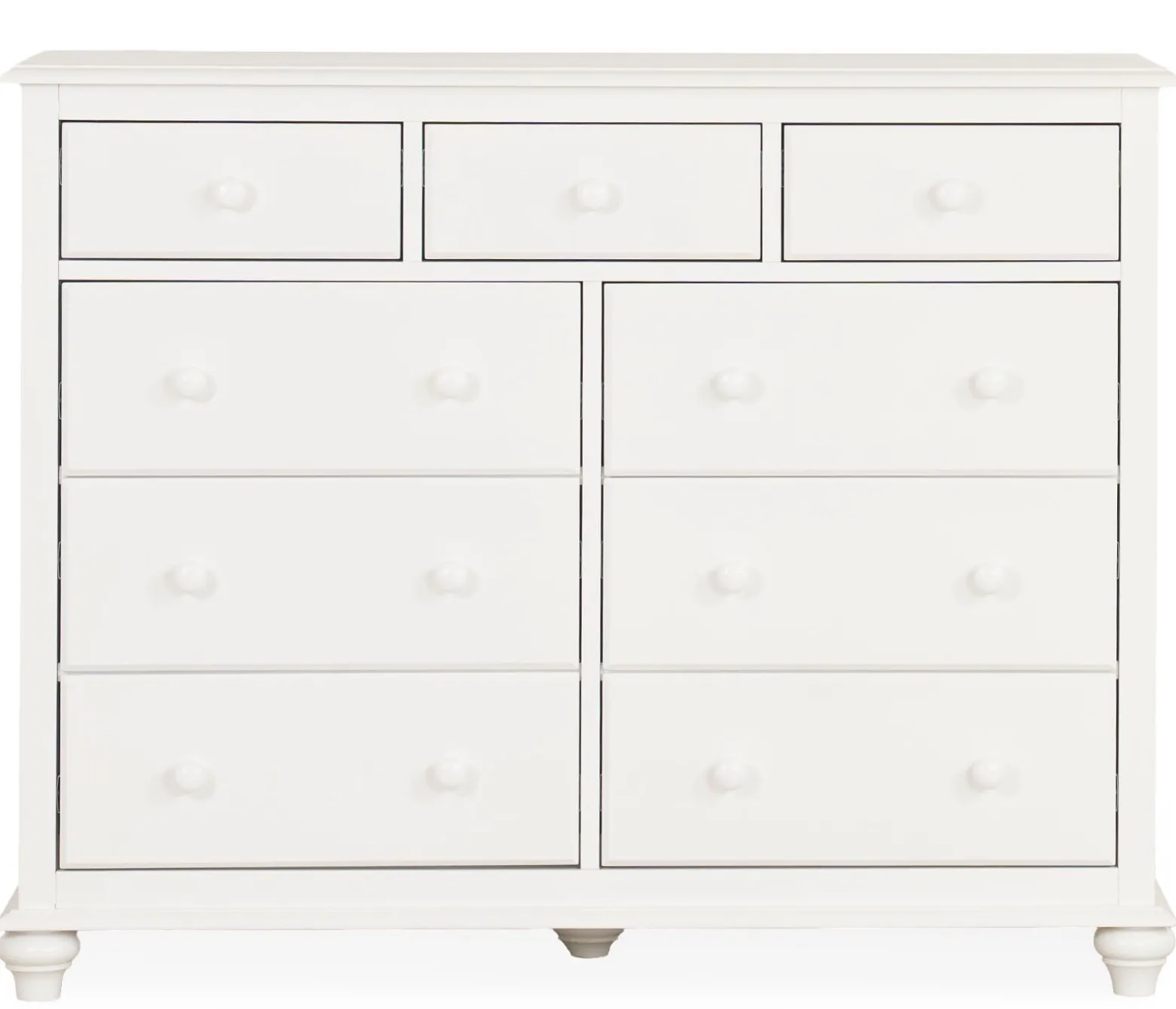 Pocasset 9-Drawer Dresser - White