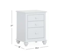 Pocasset 3-Drawer Nightstand - Oyster