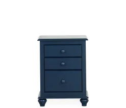 Pocasset 3-Drawer Nightstand - Denim