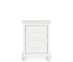 Pocasset 3-Drawer Nightstand - White