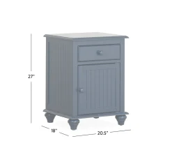 Pocasset 1-Drawer Nightstand - Denim