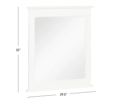 Pocasset Mirror - White