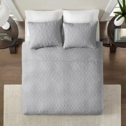 Quebec Reversible 3-Piece Coverlet Set - Full/Queen