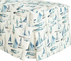 Sailor Slipcover Ottoman