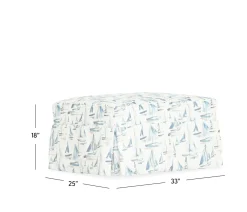 Sailor Slipcover Ottoman