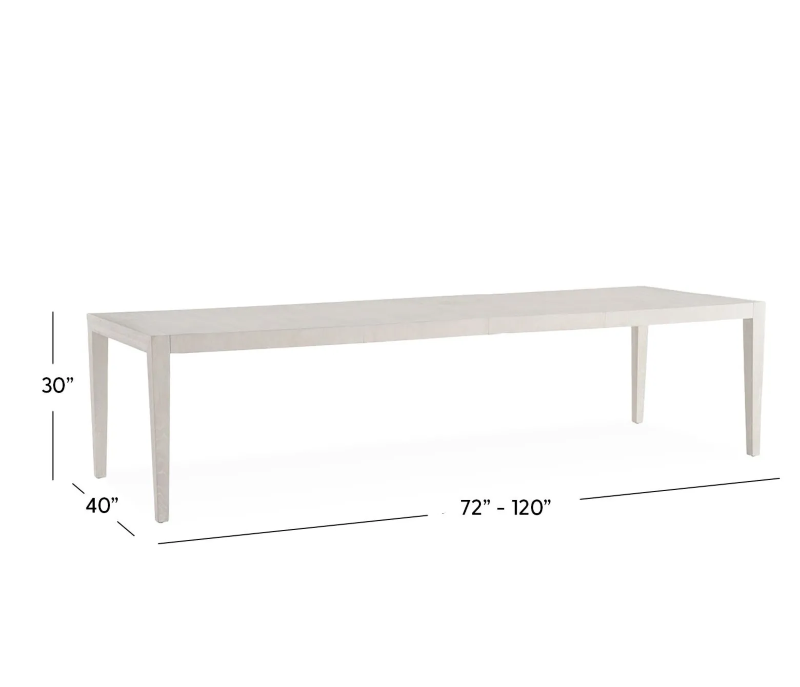 Sterling Rectangle Dining Table