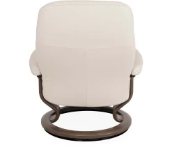 Stressless® Consul Large Classic Chair & Ottoman - Batick Cream