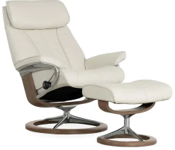 Stressless® Paul Medium Chair & Ottoman