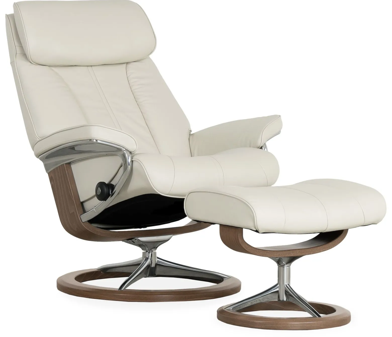 Stressless® Paul Medium Chair & Ottoman