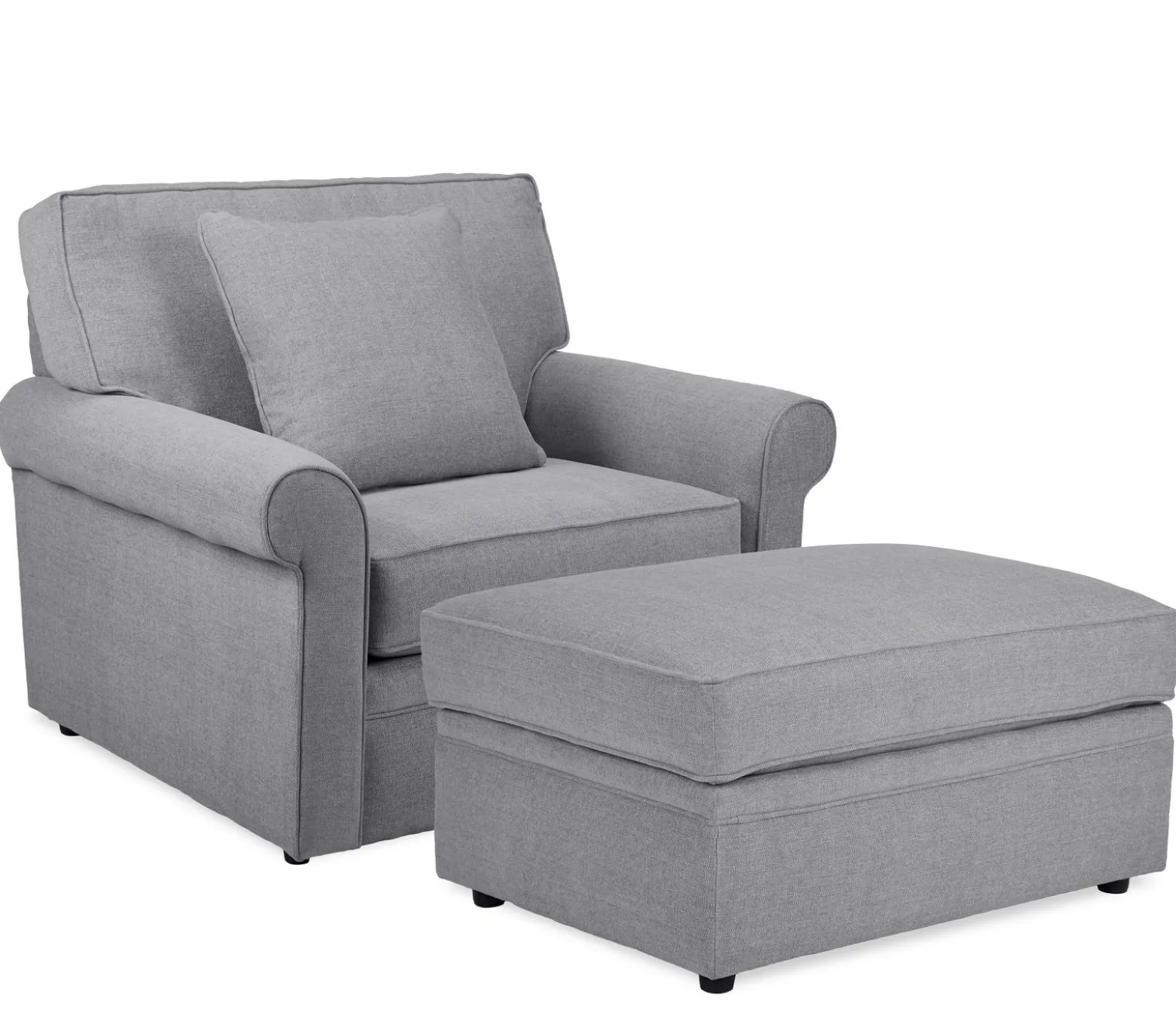 Stuart Chair & a Half - Gray