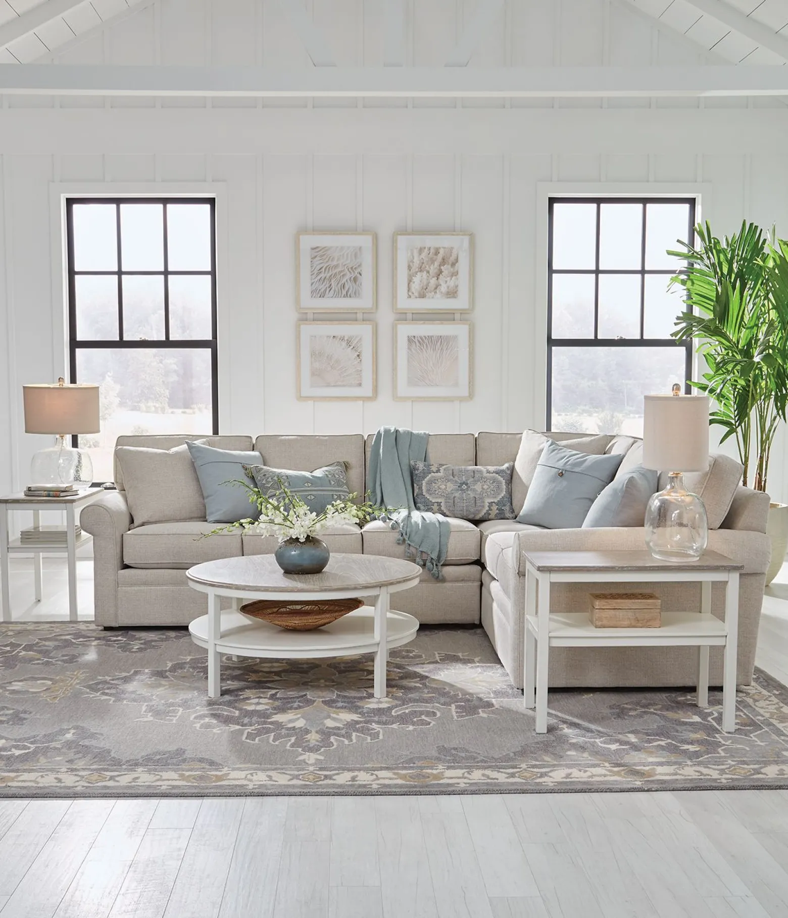 Stuart 2-Piece Crypton Sectional - LHF Sofa