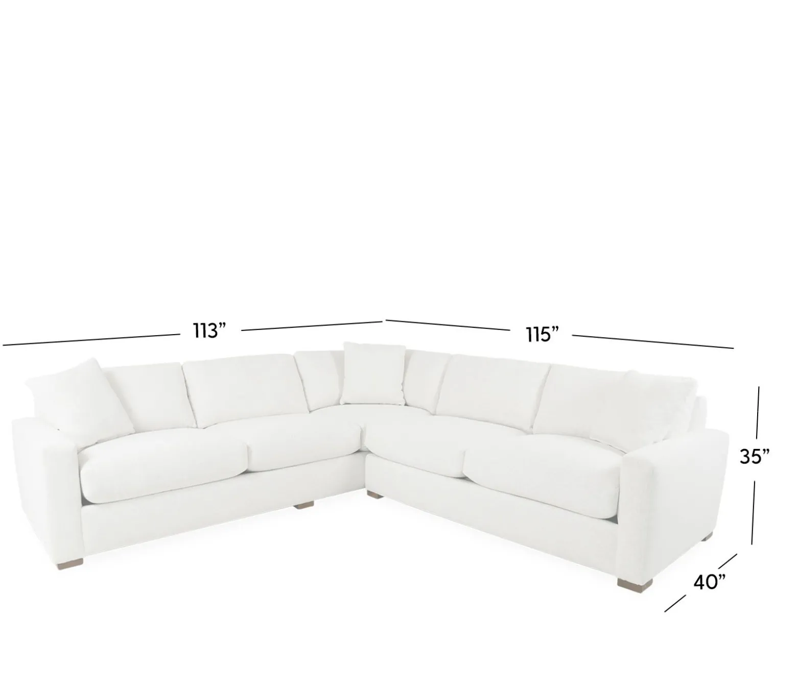 Swift 2 Piece Sectional - RSE 3 Seat Corner & LSE 2 Seat End