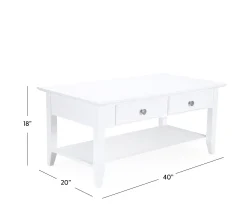Theodore Coffee Table - Snow White