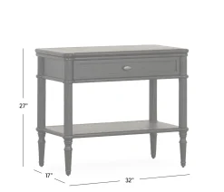 Toulouse 1-Drawer Nightstand - Black