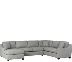 Twilight 3-Piece Sectional RHF Sofa w/ Armless Apt. Sofa, LHF Chaise