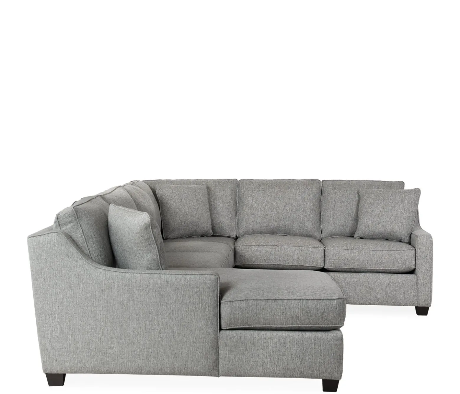 Twilight 3-Piece Sectional RHF Sofa w/ Armless Apt. Sofa, LHF Chaise