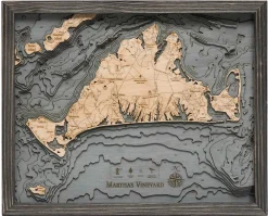 Wood Chart Grey – Martha's Vineyard