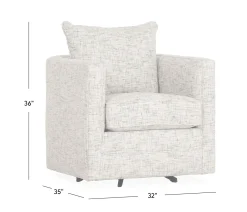 Yale Swivel Chair - Mariah Gray