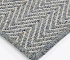 Zigzag Rug - Sky - 5' x 7'6